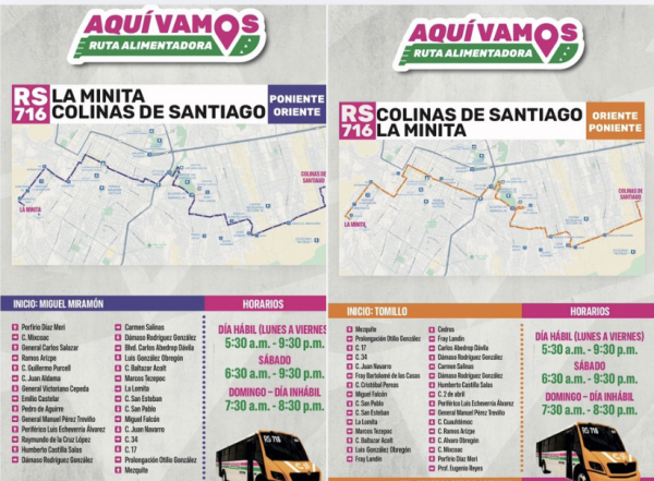 Arranca el miércoles 6 de mayo la nueva ruta alimentadora RS-716